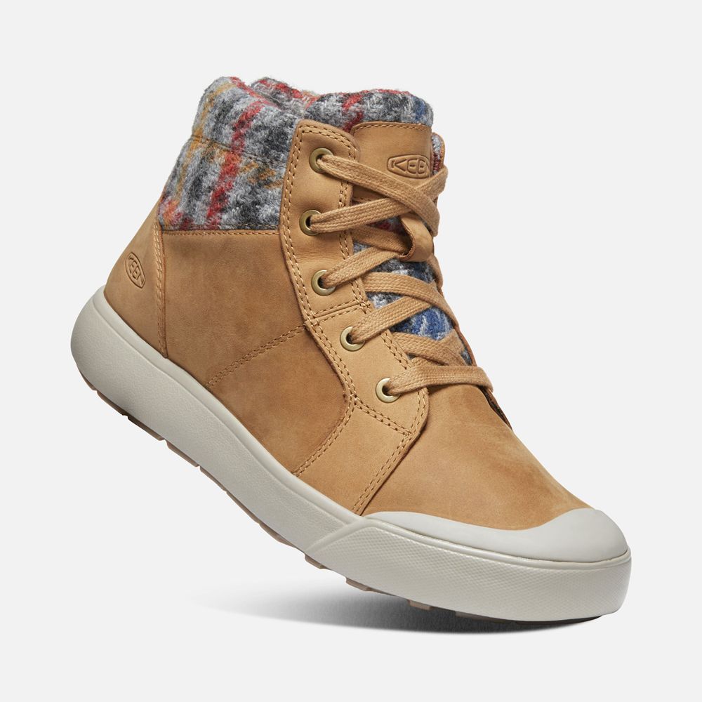Keen Sneaker Kängor Dam Khaki - Elena Mid - 049863GSL